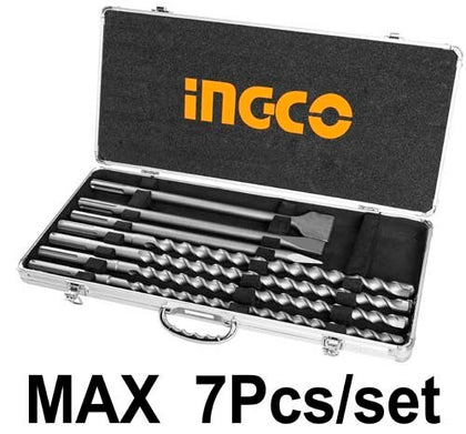 Ingco -SDS Max hammer drill bit and chisel set AKD5075