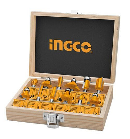 Ingco - 12pcs Router Bits Set (6mm)