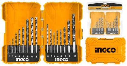 Ingco - Metal, Concrete and Wood Drill Bits Set