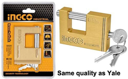 Ingco - Brass Block Padlock Heavy Duty DBBPL0602