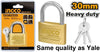 Ingco - Brass Padlock Heavy Duty DBPL0302