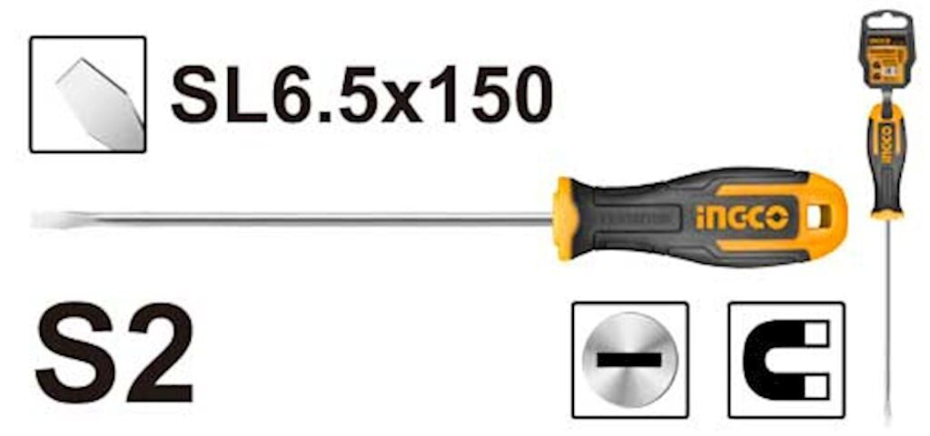 Ingco - Slotted Screwdriver HS686150