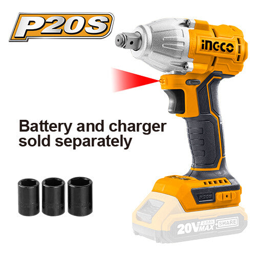 Ingco Impact Wrench Liion CIWLI20020 Campnsea