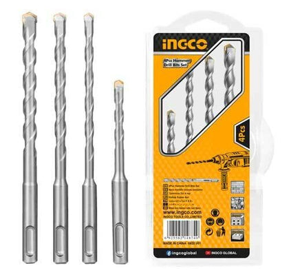 Ingco - 4PCS  hammer drill bits set