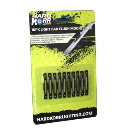 Hardkorr - Light Bar Flush Mount Clips (10 Pack)