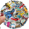 Cartoon Car Transportation Sticker Pack (40 Pcs)