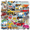Cartoon Car Transportation Sticker Pack (40 Pcs)