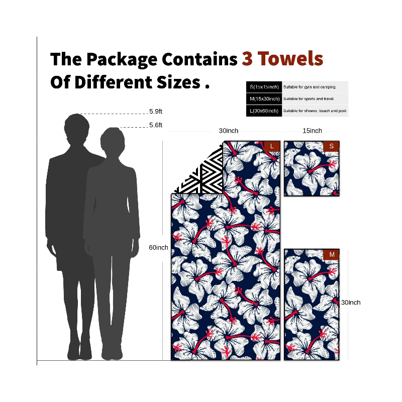 4Monster - 3 Size Microfiber Towels