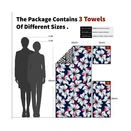 4Monster - 3 Size Microfiber Towels