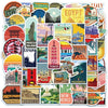 City & Landscapes Sticker Pack (50 Pcs)