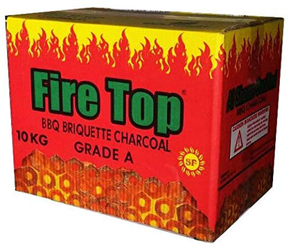 Firetop - BBQ Briquette Charcoal 10 kg - TOK