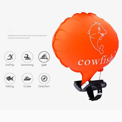 Cow Fish - Wristband Emergency Flotation Device - B7RY