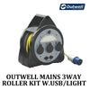Outwell - Mains 3 WAY Roller Kit With USB Light