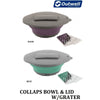 Outwell - Collaps Bowl & Lid With Grater