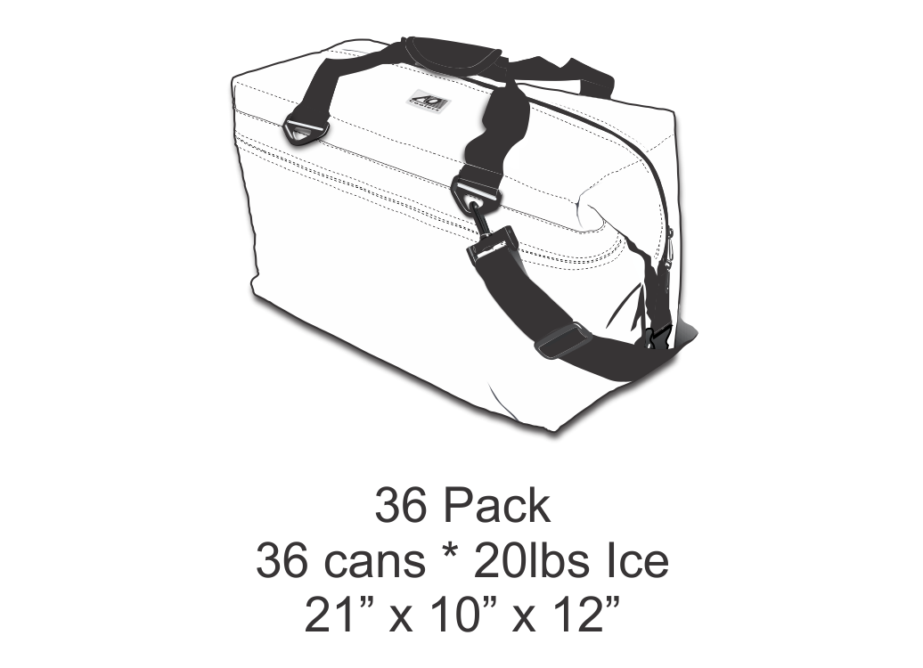 AO Coolers - 36 Pack Canvas Cooler (Black)