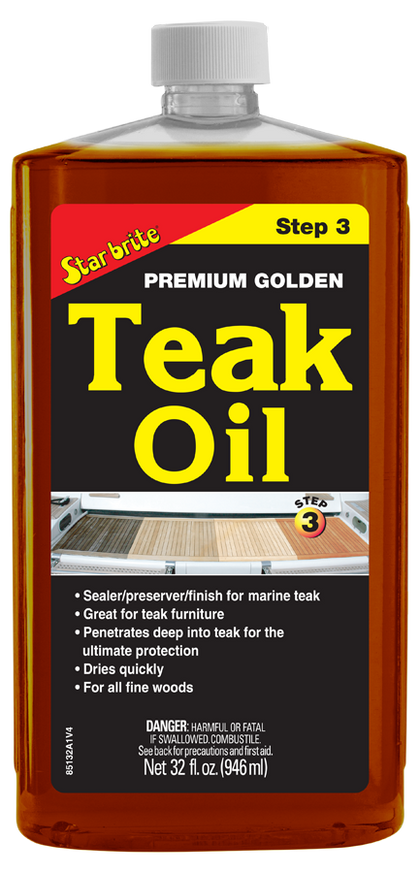 Star Brite - Premium Golden Teak Oil (32 Oz)