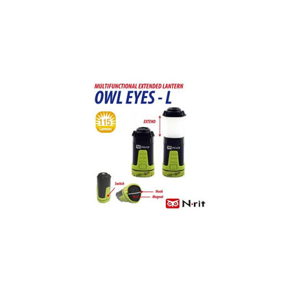 N.Rit - Owl Eyes 3-in-1 Multifunctional Lantern (Batteries & D-Ring Included)