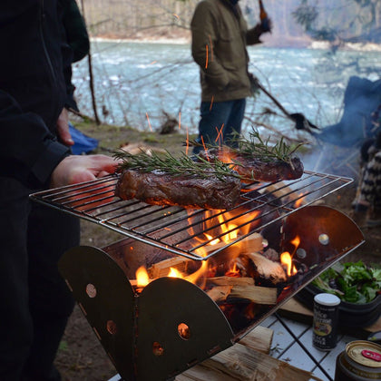 UCO Corporation - Flatpack Portable Stainless Grill & FirePit - FBH