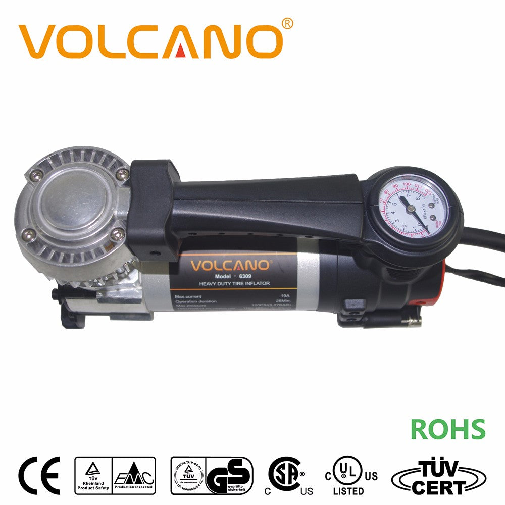Volcano - 12V / 120 PSI High Performance Car Air Compressor (6309)