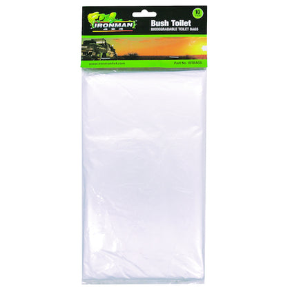 Ironman 4x4 - Bush Toilet Replacement Biodegradable Bags (10 per Pack)