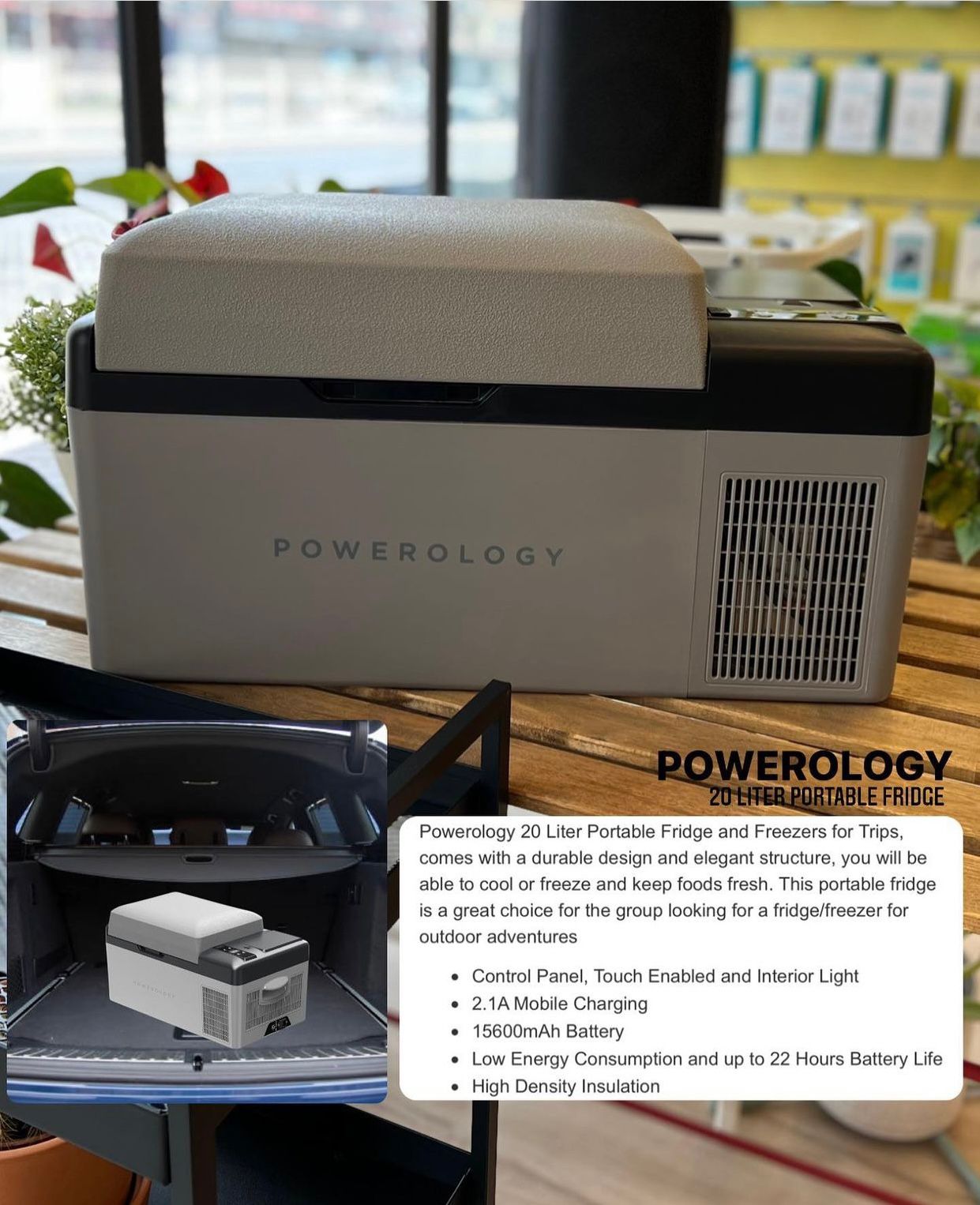 Powerology - Smart Portable Fridge And Freezer 20L – Campnsea
