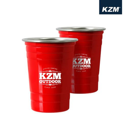 KZM - Wave Cold Cup (2 Pieces Red)
