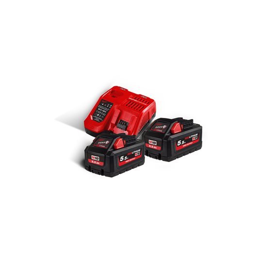 Milwaukee - M18 High Output Nrg Pack With 2x 5.5ah Battery + 1 Charger