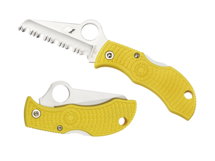 Spyderco - Manbug Salt Frn Yellow Sheepfoot