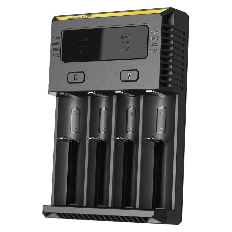 Nitecore - Digicharger D4 Battery Four Bays Charger with LCD Display