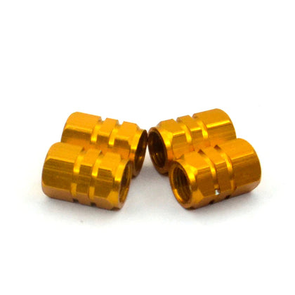 Aluminum Wheel Valve Caps (Gold)