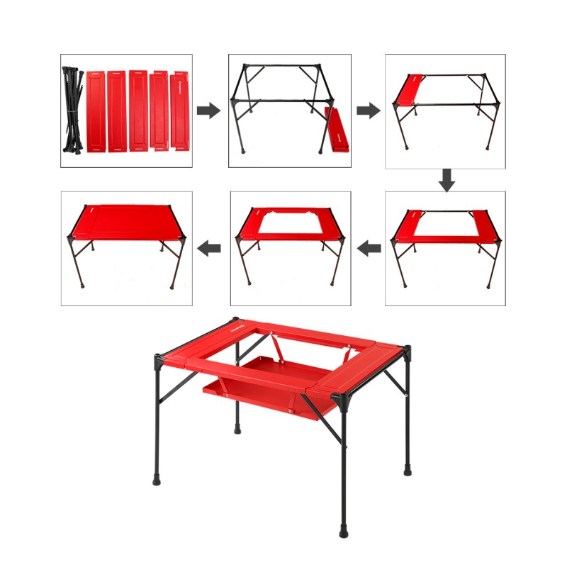 KingCamp - Ultralight Grilling Table (Red)