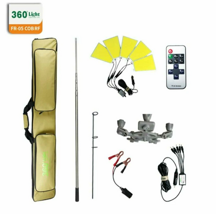 360 Light - DC 12V Outdoor Telescopic Lamp (70W C.O.B) with Remote