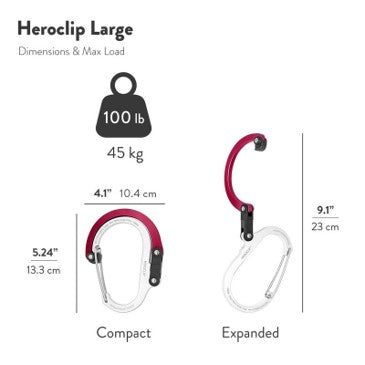Hero Clip - Hot Rod Red (Large)