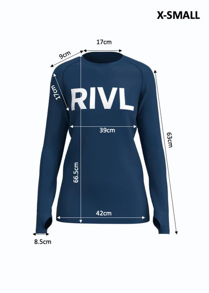 Rivl - Long  Sleeve Shirt Navy (Women's)