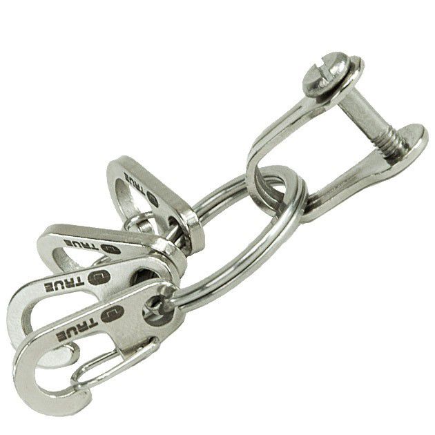 True Utility Key Ring System with Key Shackle