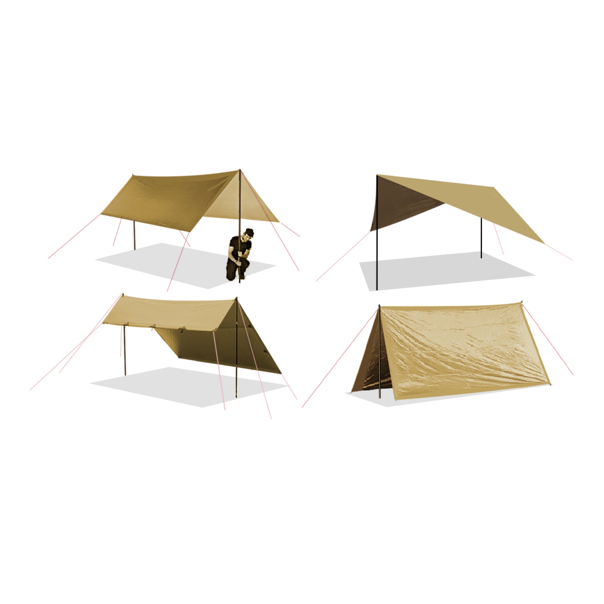 Camouflage - Camping Shelter (4x5M)