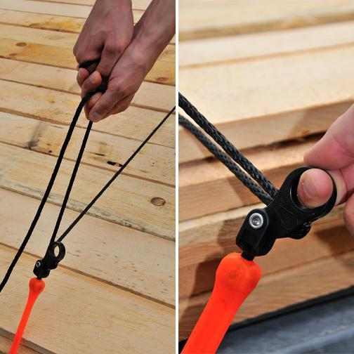 The Perfect Bungee - 2 Pack 12' Rope Lock Tie Down