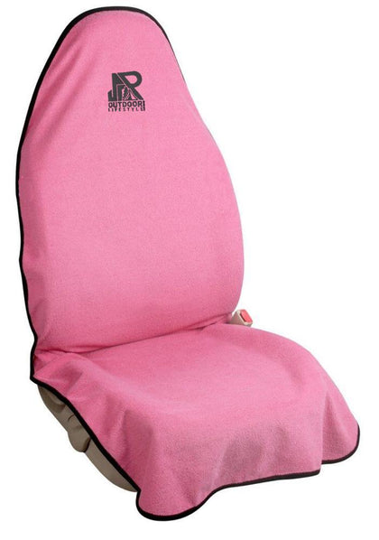 Jr Outdoors - Waterproof Microfiber Car seat Towel  (Pink) - FBH