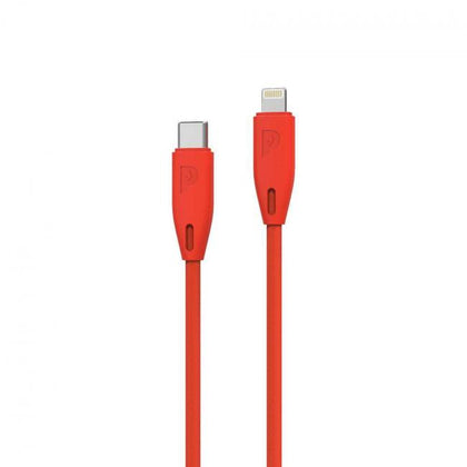 Powerology - Braided USB-C to Lightning Cable 2M (Red)