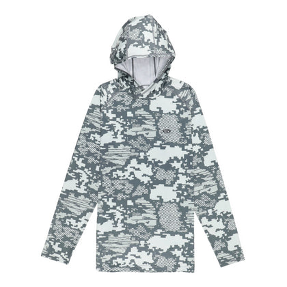 AFTCO Tactical Hooded LS Performance Shirt - Light Gray Digi Camo