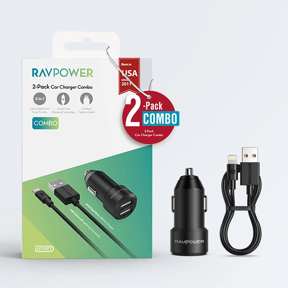RAVPower - Car Charger Combo