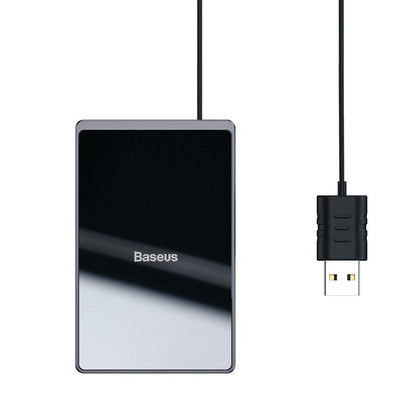Baseus - Card Ultra-thin Wireless Charger 15W (with USB cable 1m) (Black)