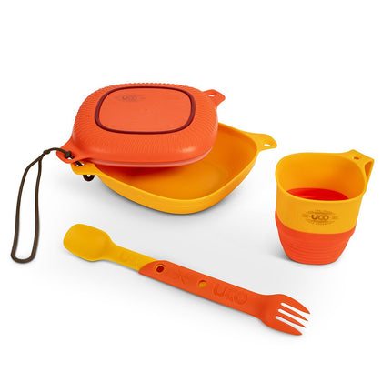 UCO Corporation - 6 Piece Mess Kit (Sunrise Orange) - IBF