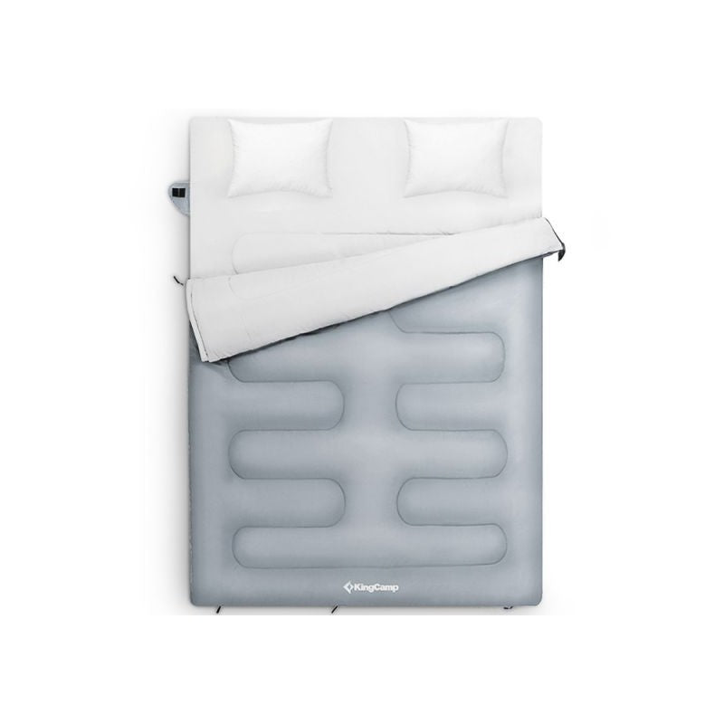 KingCamp - Oxygen 250D Sleeping Bag With Pillows (Grey)
