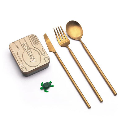 Outlery - Travel Cutlery Set (Metallic Gold)