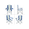 KingCamp - Classic Arms Chair (Blue & Grey)