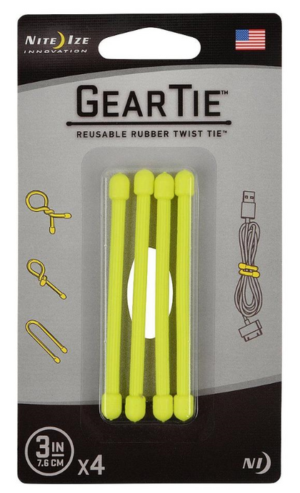 Nite Ize - Gear Tie Reusable Rubber Twist Tie 3 in  -4