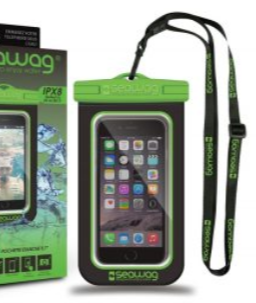 Seawag - Waterproof case for smartphone Black & Green