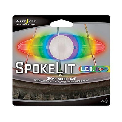 NiteIze - SpokeLit LED Bike Wheel Light - Disc-O - 1 Pack
