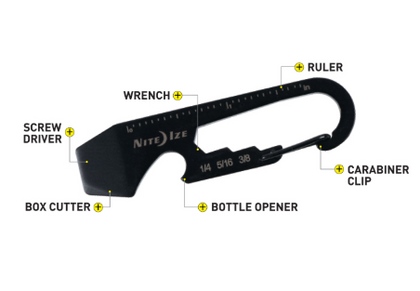 NiteIze - DoohicKey Key Tool (Black) - IBF